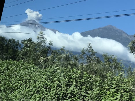Volcano near Colonial Antigua, Guatemala.