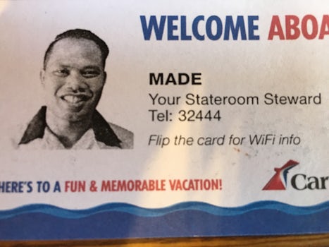 Made Our Stateroom Steward.