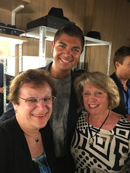 A new friend and I enjoyed the trip backstage during the Q&A with the dancers and singers. Michael is just one of the talented members of the group!
