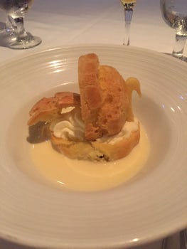 The food on this boat was fantastic. The culinary staff worked non stop and they provided consistently delicious food. From this Eclair swan at the Galley Brunch to the Mac and cheese at the Windjammer there was something for everyone.