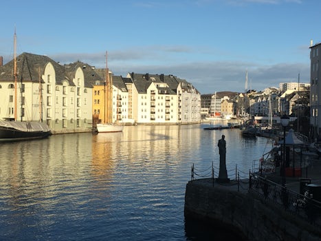 Picturesque houses in Ålesund