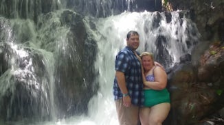 We were 1 of 2 couples that went into the fountain of youth waterfall in Ja
