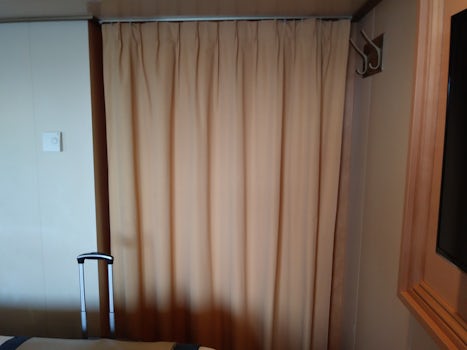 I guess the function of these drapes is to offer some privacy of sorts, but