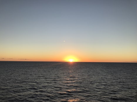 Sunset aboard