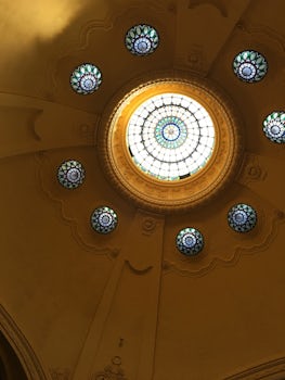 Ceiling of spa in Budapest