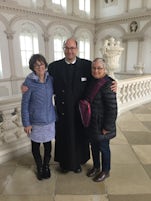 This at the Gottweig Abbey in Krems, Austria.  Our tour guide Father Pius.