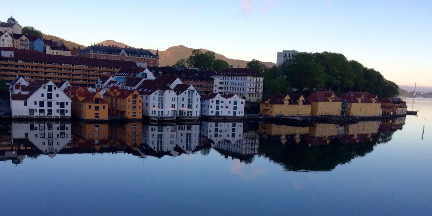 Where we launched in Bergen aboard the Viking Sky