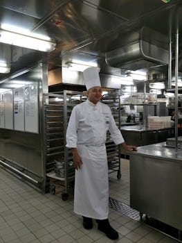 Chef and kitchen