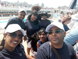 Family 1st day on our cruises