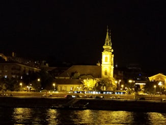 Night cruise on Danube in Budepest. Beautiful!