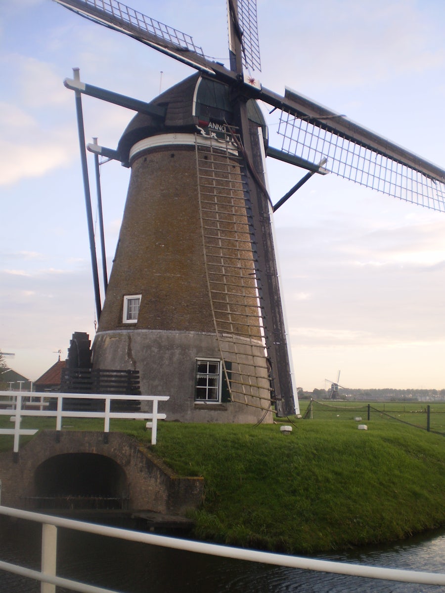Windmill at Kinderdijk Netherlands.