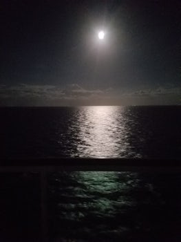 The full moon from our balcony