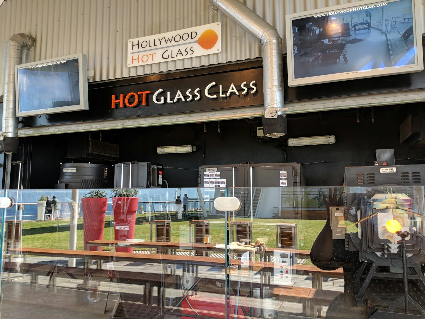 Hot Glass Show on the ship. Demonstration and interactive as well.