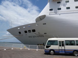 MSC Sinfonia docked in Maputo