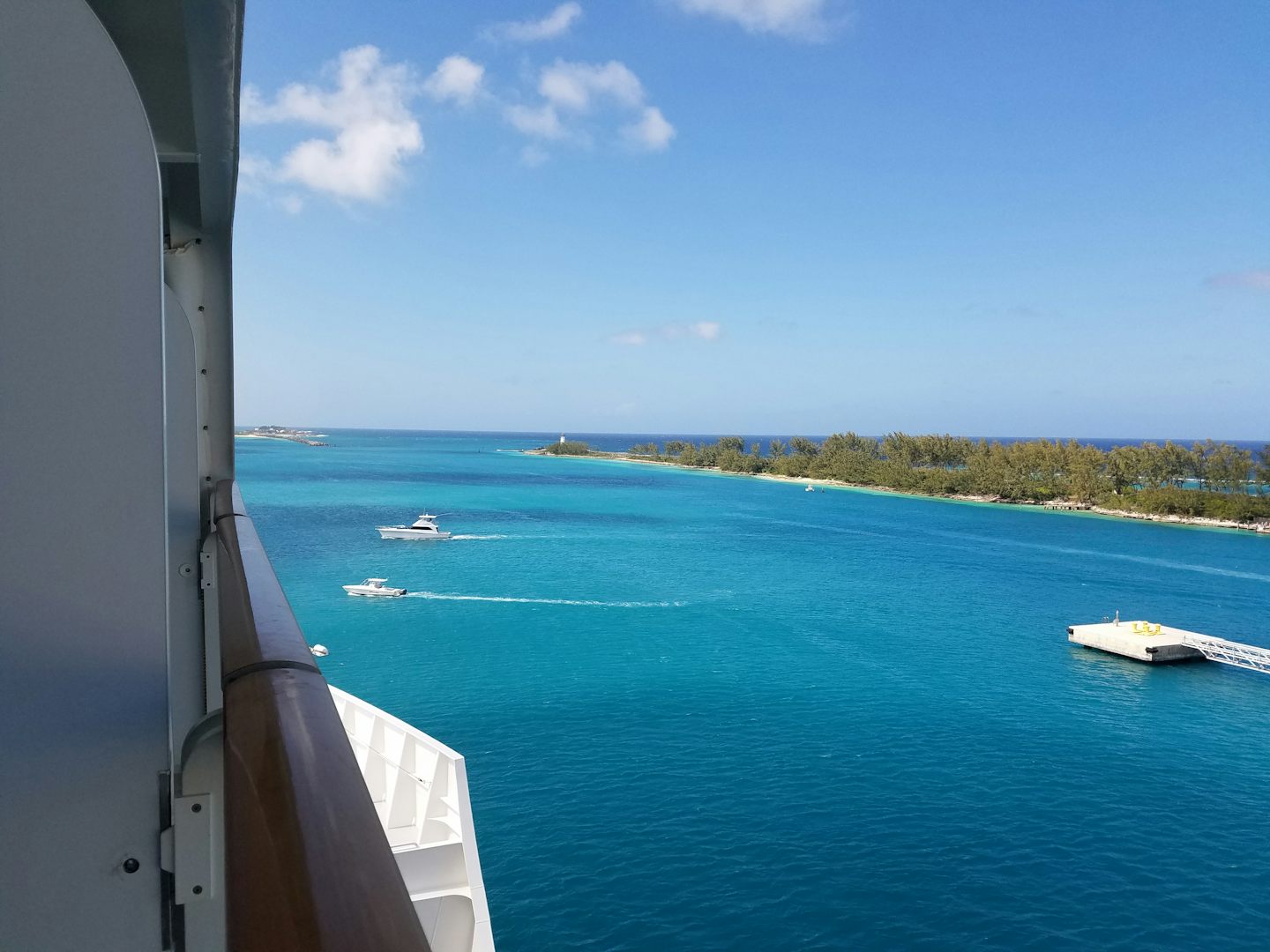 Docking in the Bahamas