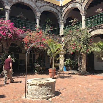 Courtyard at La Popa monastery, Cartagena