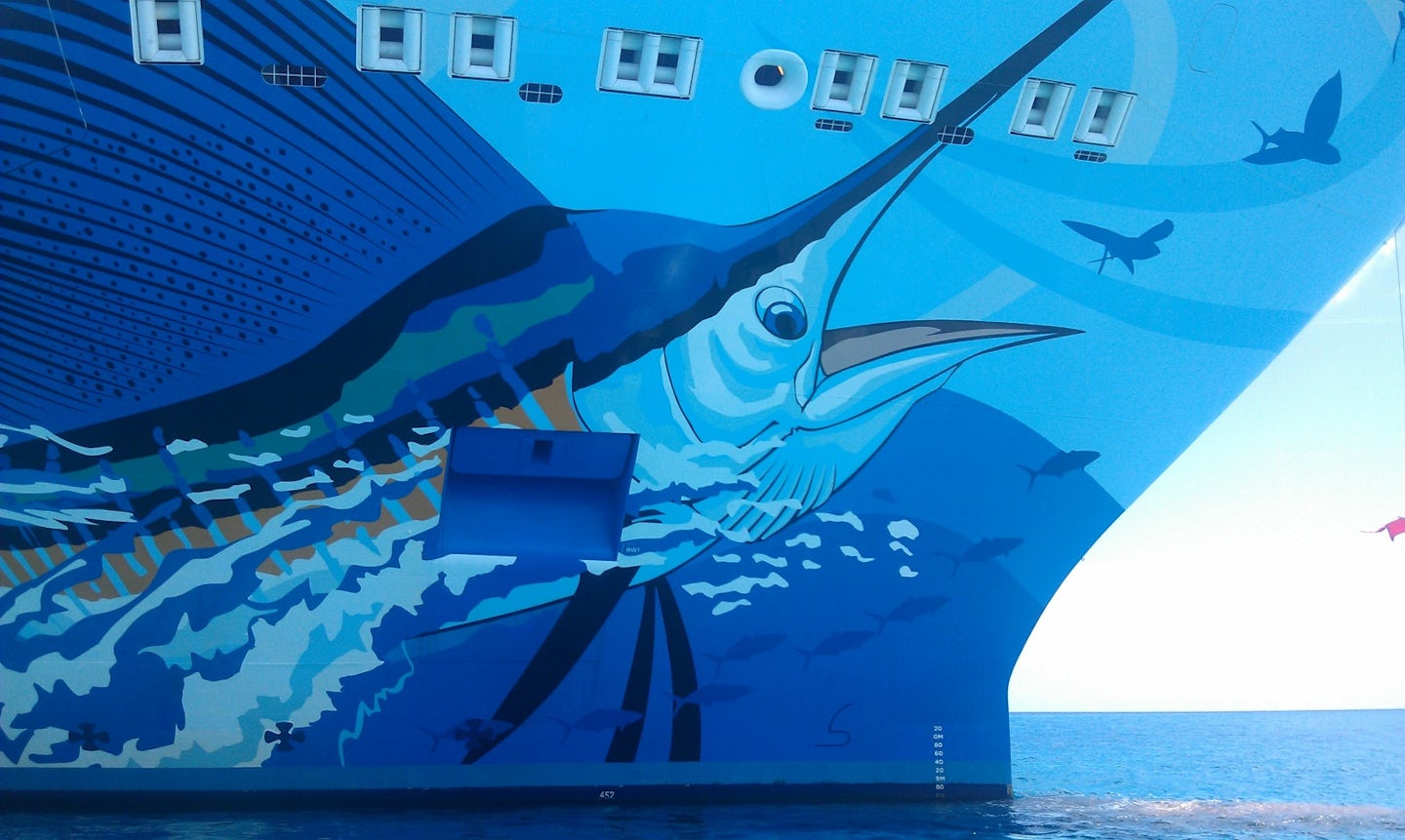 Guy Harvey Painting on the Ship