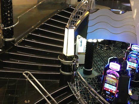The stairway leading to the casino!