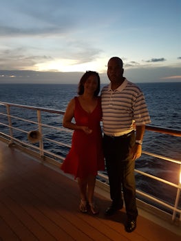 My wife and i enjoying the MSC Sinfonia cruise