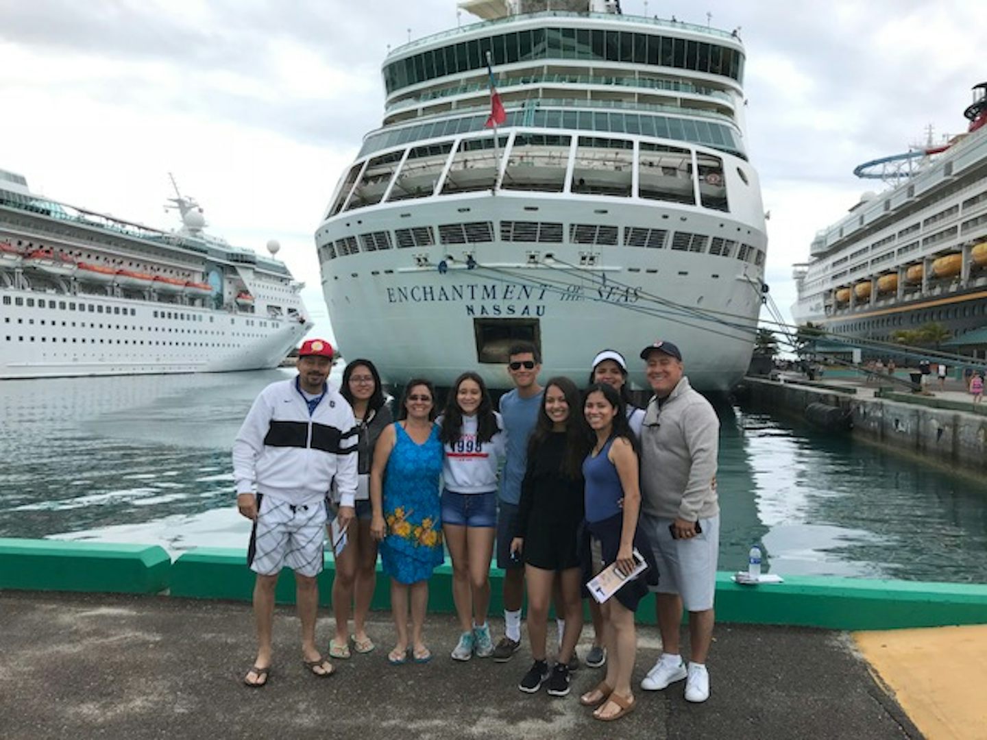 At the port in Nassau