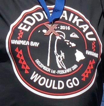 The Coveted Celebrity Gold Medal “X” Award for Team Eddie Would Go!