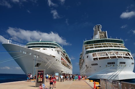 Ship docked in Cozumel next to Vision of the Seas.