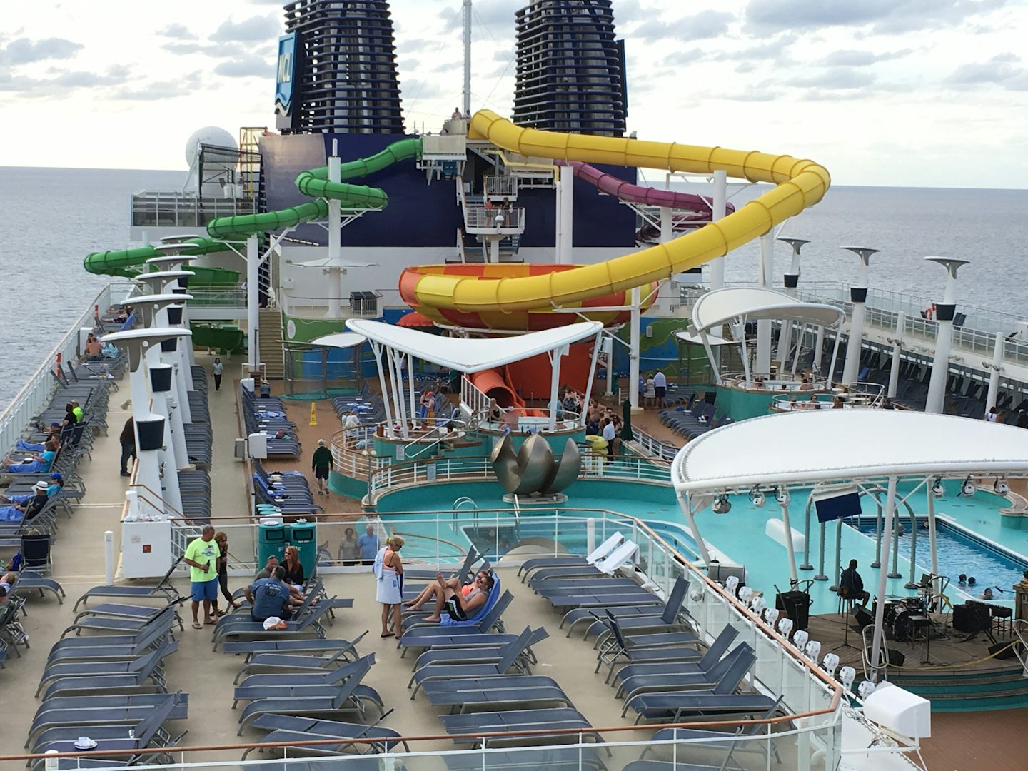 Pool deck of the Epic