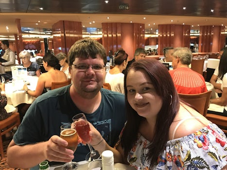 Celebrating first time on a cruise