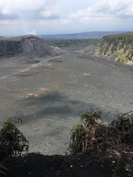 Kilauea Iki Crater Volcanoes National Park Big Island. Hiked across the crater.