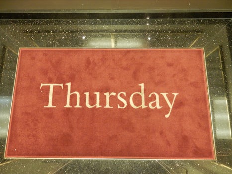 Days of the week rugs are changed daily so you know what day it is!