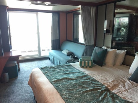Our cabin / mini-suite with private balcony