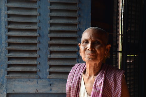 Cambodian village lady