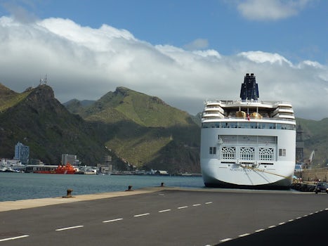 Norwegian Spirit moored in Funchal, Madeira