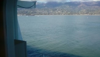 View from the stateroom.  Though listed as an obstructed view the view wasn