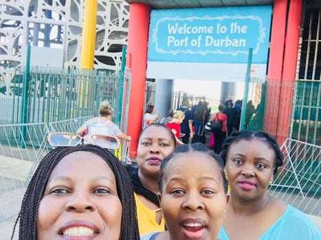 Gals touching Durbs port from all the way from da Portuguese Islandzz