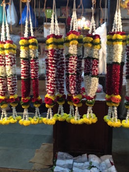 Flower market in Mumbai