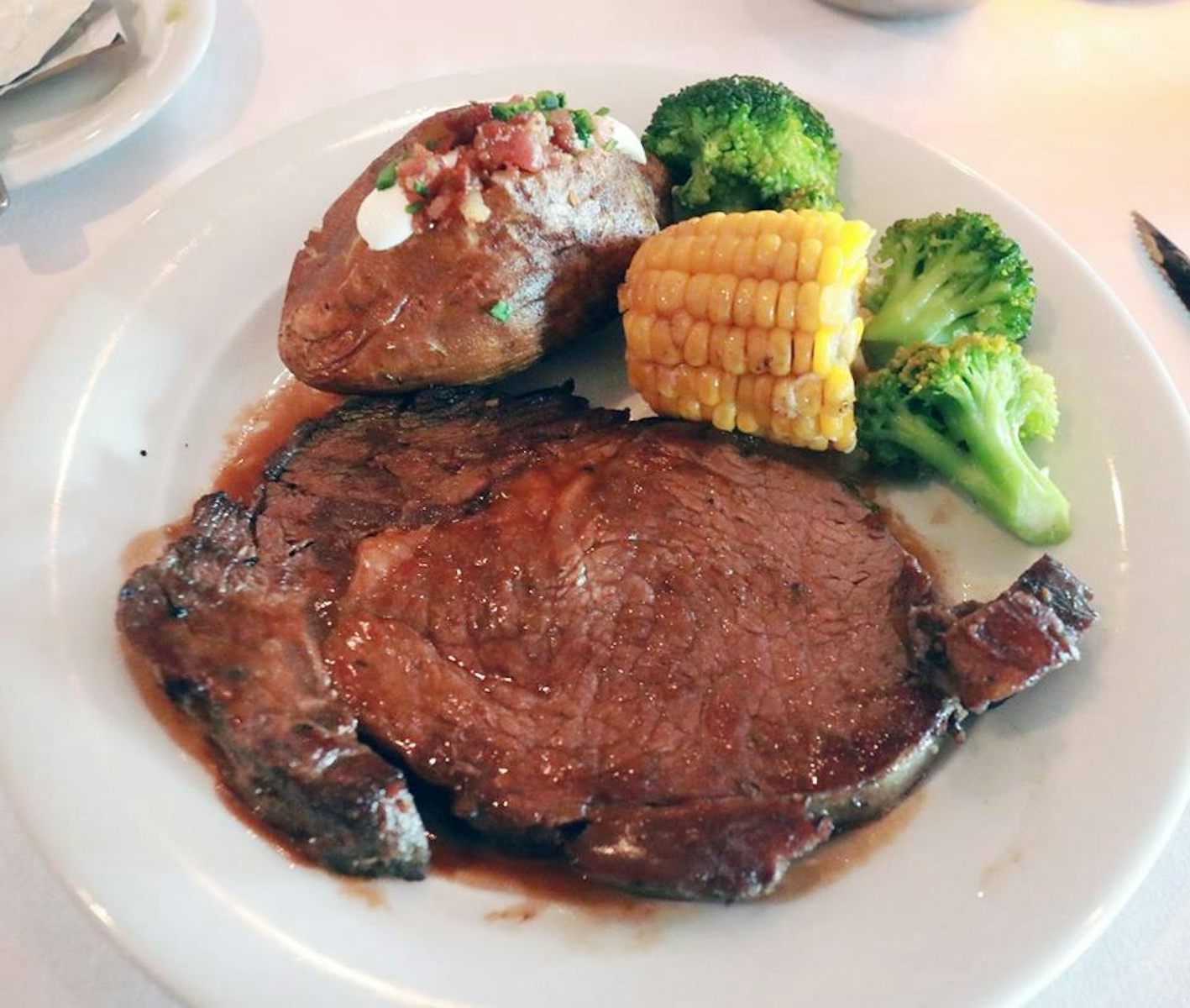 Prime Rib in the Summer Palace dining room