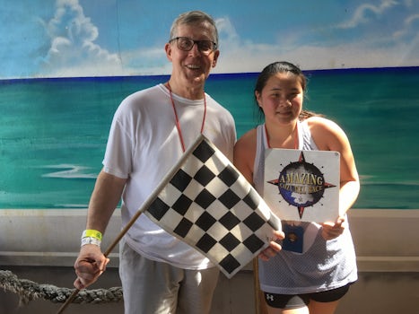 My daughter and I finished the Amazing Race in Cozumel on 3-28