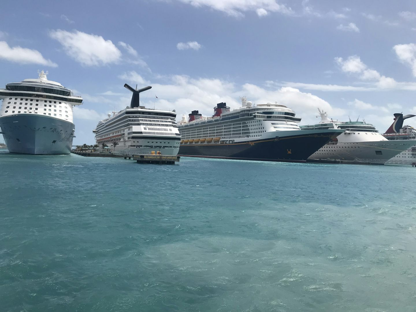 Ships in port in Nassau