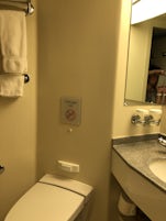 Toilet and sink area of bathroom
