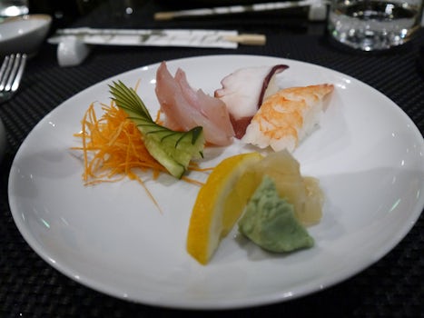 sushi in oriental restaurant