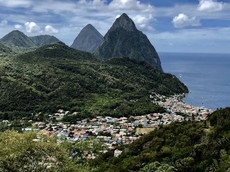 Soufriere and the Pitons, St. Lucia