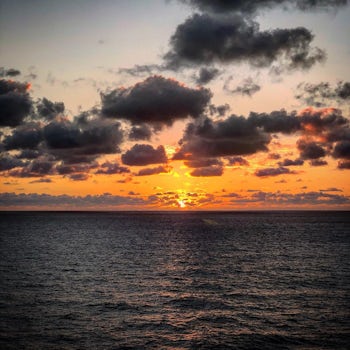 Make a point of enjoying the sunrises & sunsets while on board - nothing co