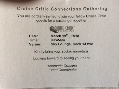 Invitation to the Connections party (Meet and Mingle)