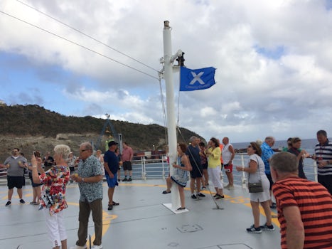 The Sail away party at St Maarten