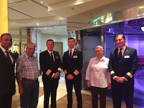 Giovani Inventory Manager, DW, The Captain Leo,  Jamie the Hotel Director, Me & Fabian Housekeeping Director