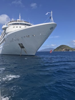 Silver Wind anchored in Les Saintes.