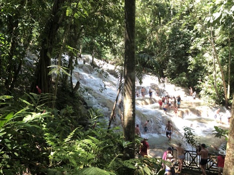 Dunn's River Falls, Ocho Rios, Jamaica.  Must do!  $20 entry fee. Wear