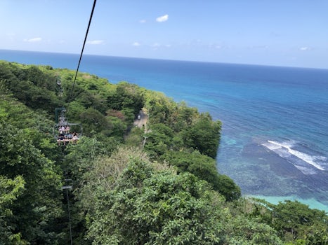 Ocho Rios, Jamaica.  Mystic Mountain chairlift. Awesome!