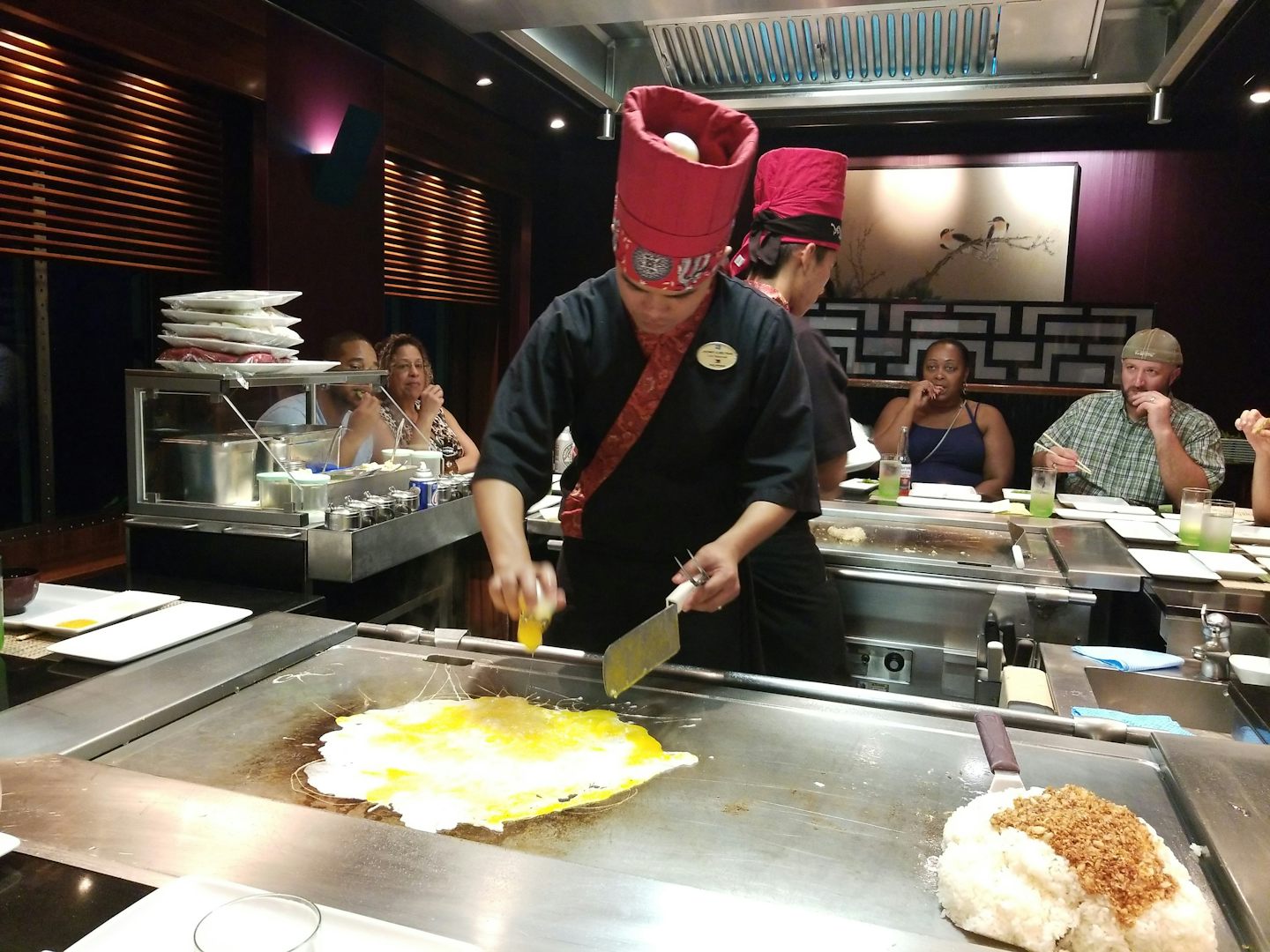 Teppanyaki hibachi dinner.  HIGHLY recommend this meal, entertaining and fl